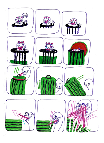 Blueberry Kissies Comic